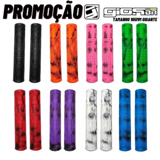MANOPLA GIOS 165MM PRETA SEM FLANGE GIGANTE BMX STREET DH, FREERIDE, GRAU, wheeling PROMOÇÃO