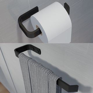 Acessórios Para Banheiro Luxo 2 Peças Porta Toalha Rosto + Papeleira Lavabo