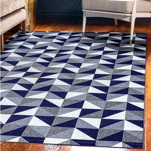 Tapete Sala Quarto Grande 200x250 Antiderrapante Estampado Geométrico