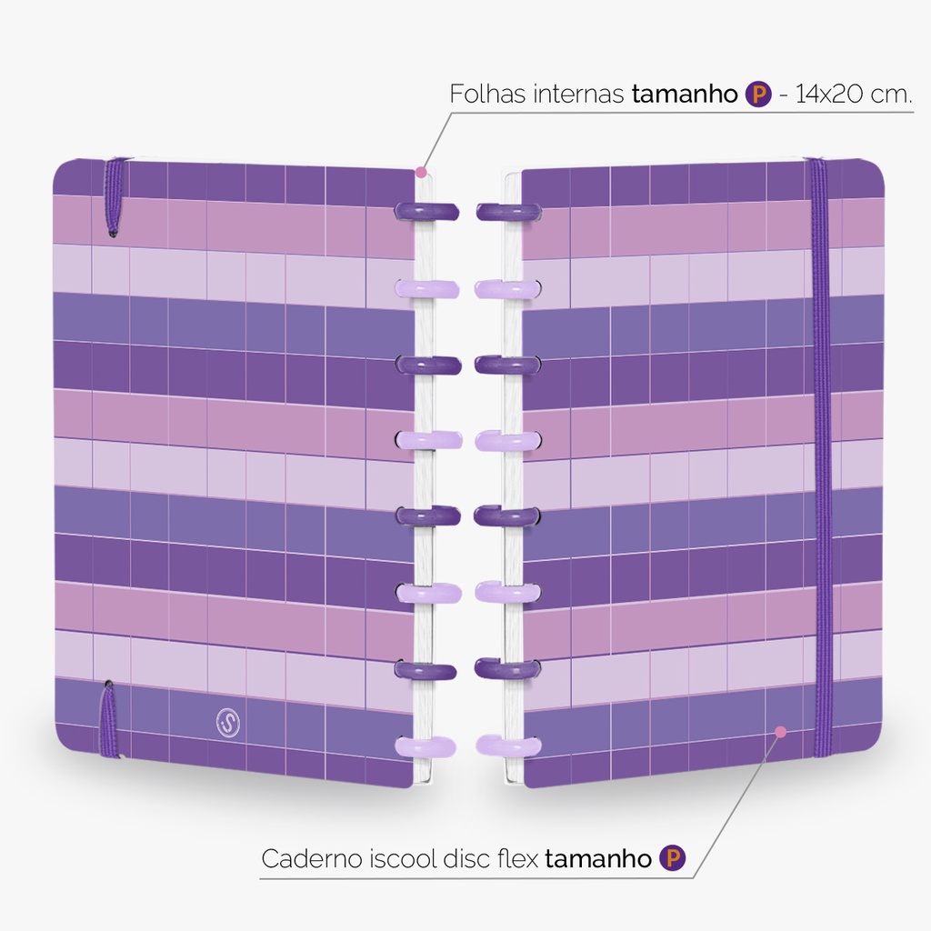 Caderno De Disco Criativo ISCOOL Pequeno 80 Folhas Pequeno Infinity ...