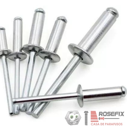 Rebite POP REPUXO412(4,0X12) ALUMINIO KIT1000PÇ