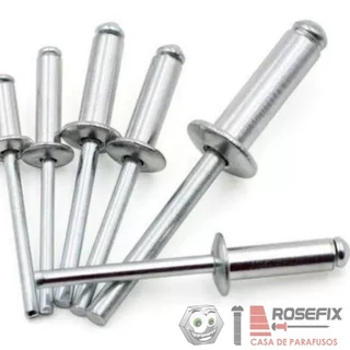 Rebite POP REPUXO412(4,0X12) ALUMINIO KIT1000PÇ