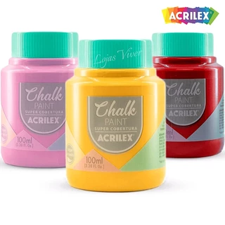 Tinta Chalk Paint 100ml Melhor Cobertura - Acrilex