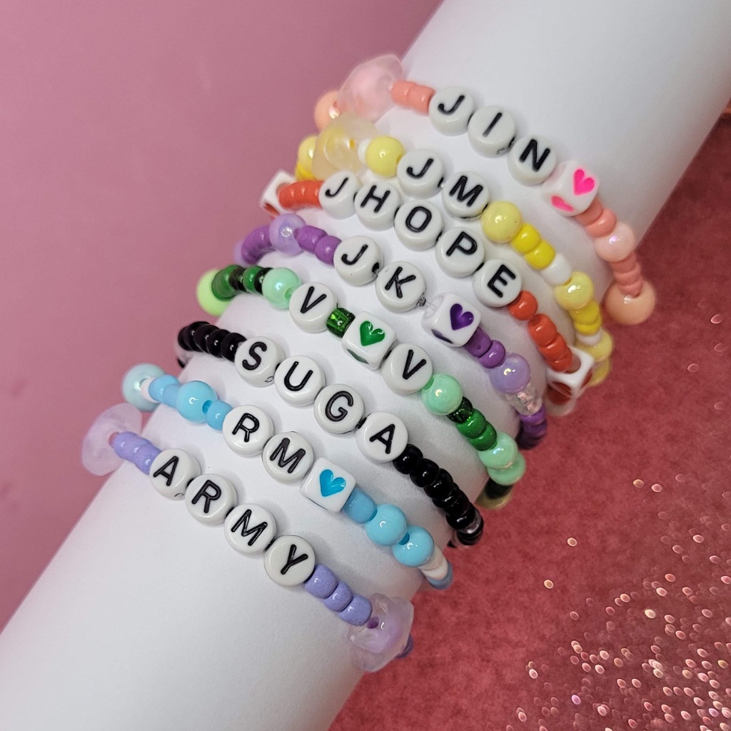 Pulseiras ARMY BTS Coloridas | Shopee Brasil
