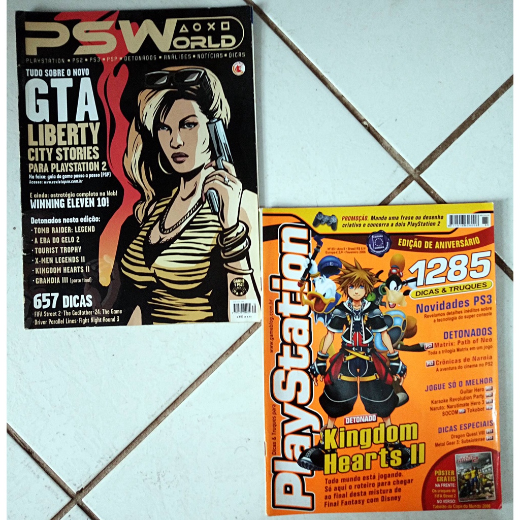 Kit 4 Revistas com detonado de God of War, Devil May Cry, Bayonetta  Playstation PSW PSWorld