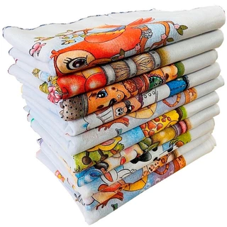 10 Panos de prato Festone overloque estampado para cozinha preço revenda pano multiuso pano de copa