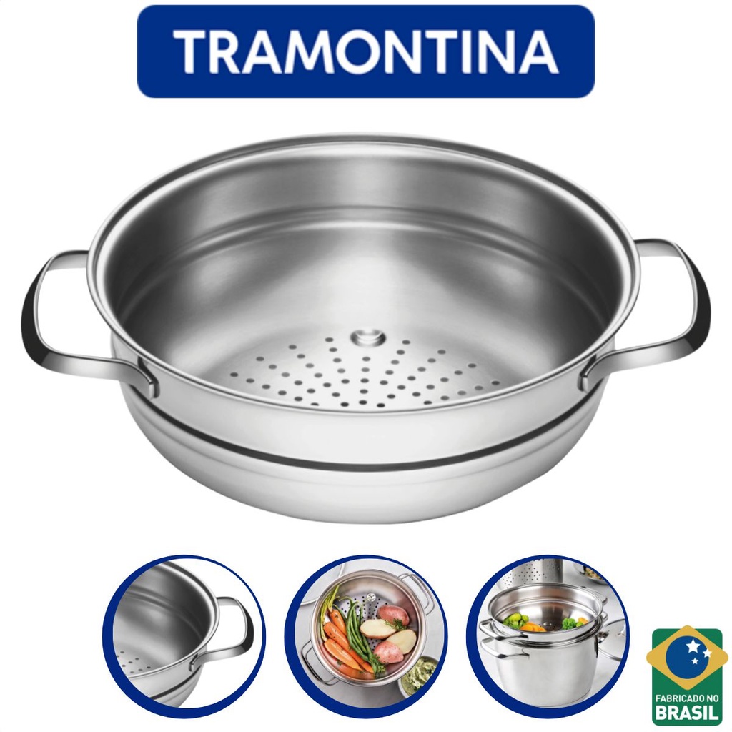 Panela Cozi-Vapore Allegra Aço Inox De 2,2L Cozimento a Vapor ...