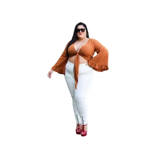 Calça Social Ziper Cintura Alta Lançamento Cz - S