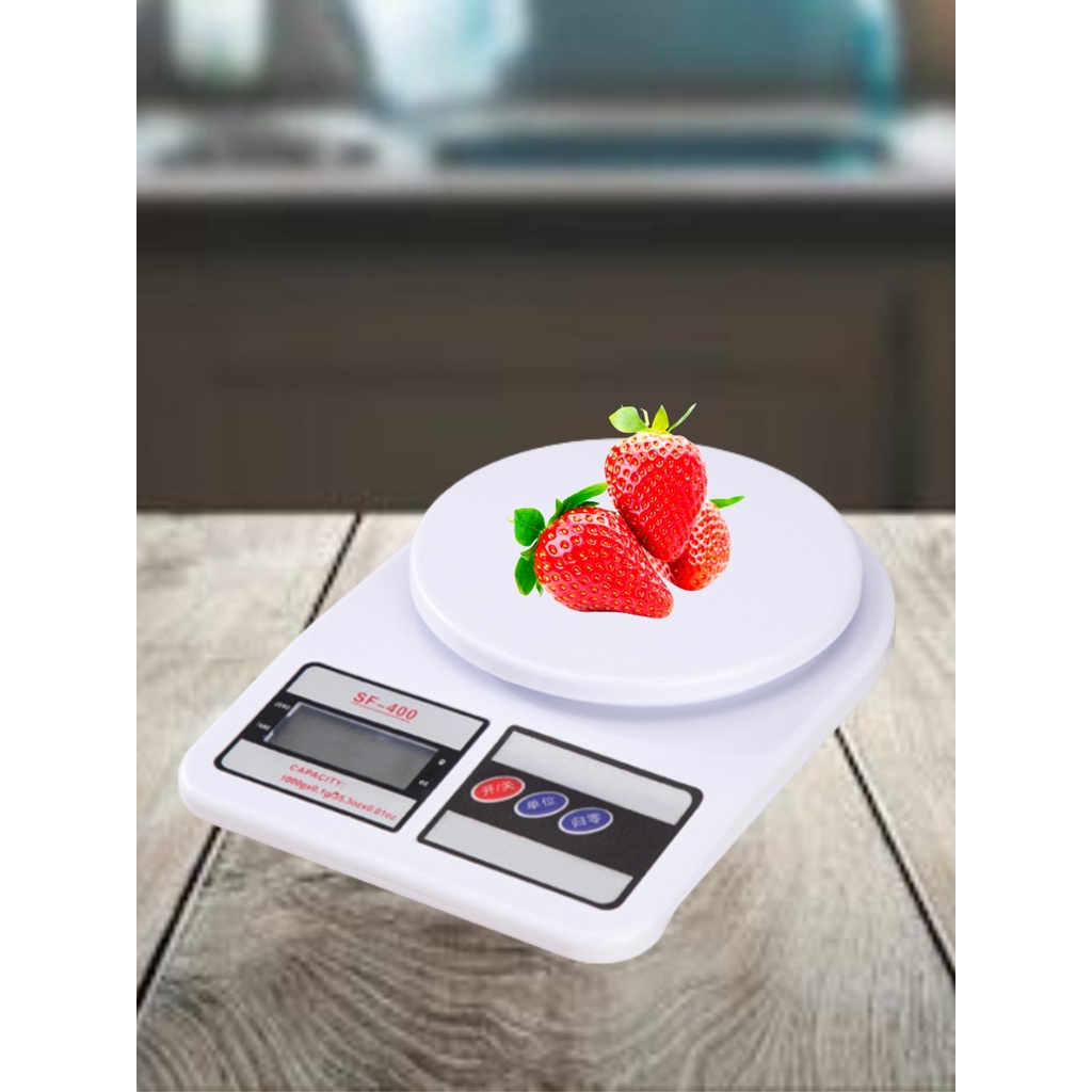 Balança Digital De Precisão Cozinha 10kg Nutrição E Dieta Capacidade máxima  10 kg Cor Branco