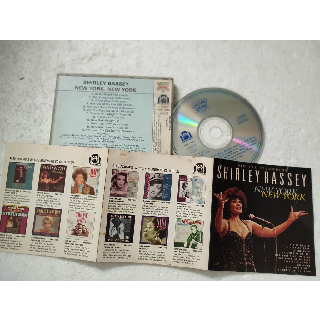 Cd Shirley Bassey New York New York Shopee Brasil