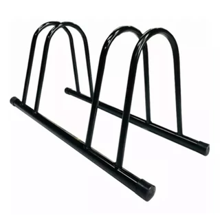 Suporte para Bicicleta de Pé 2 Vagas Bike Preto Bicicletario Reforçado