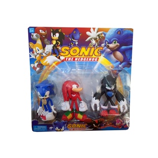 Kit 6 bonecos da turma do Sonic (modelos a escolher) (Sonic, Tails, Dr  Robotnik, Knucles, Amy)