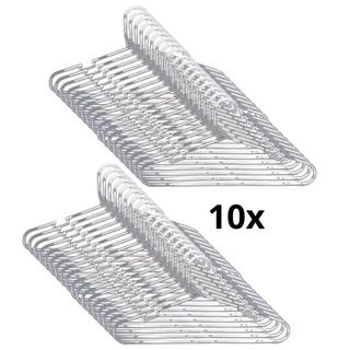 Kit 10 Cabides Transparente Para Atacado Reforçado Camisa