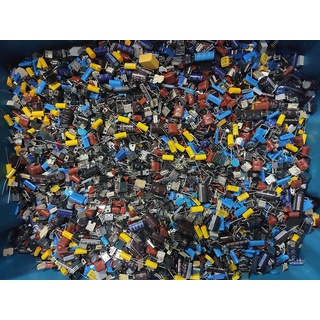 Lote de componentes eletrônicos diversos - 1kg