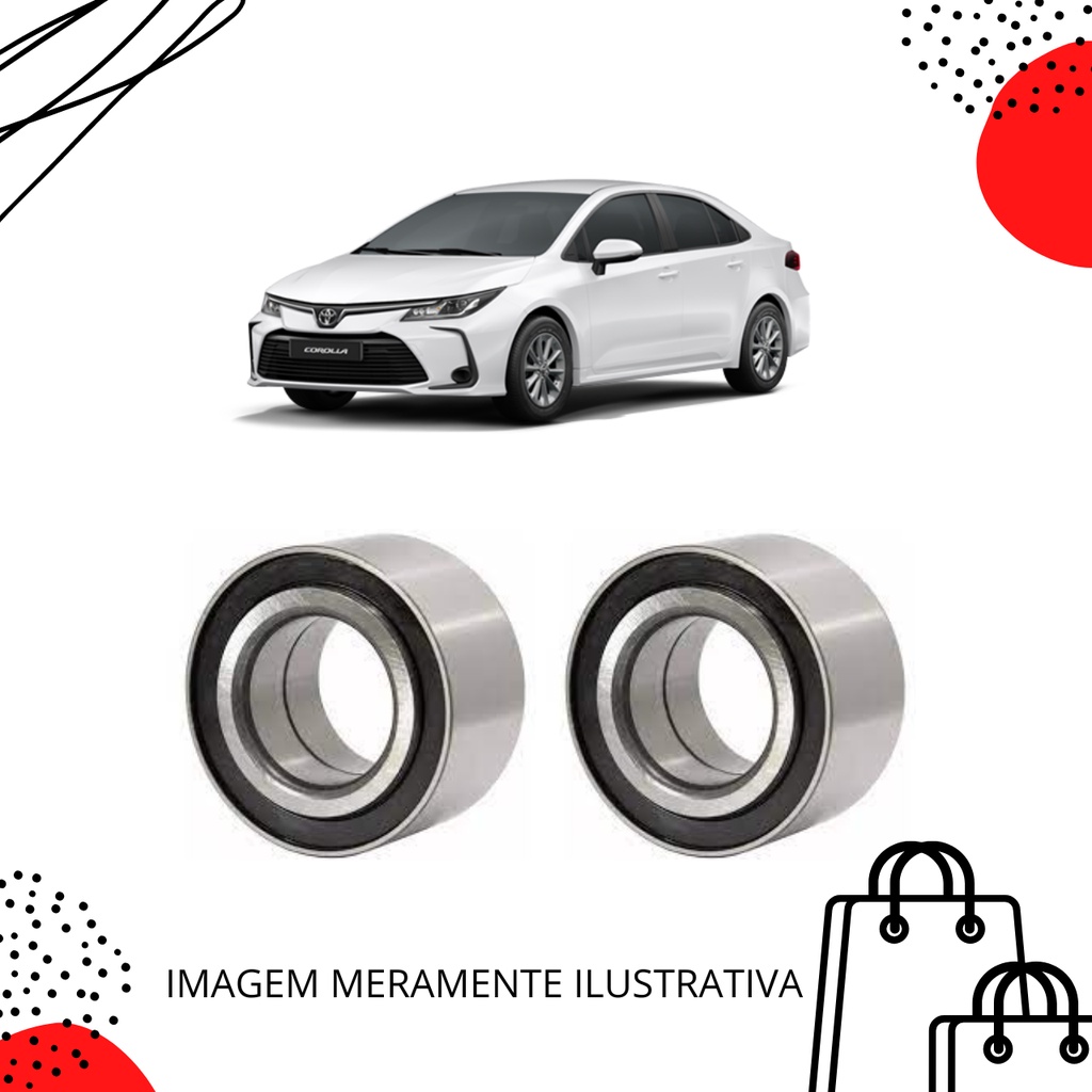 Kit com 2 Rolamentos Compressor Ar Condicionado Denso Toyota md ...