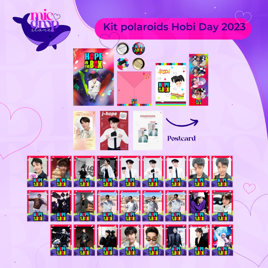 Kit polaroids Hobi Day 2023 BTS BANGTAN | Shopee Brasil