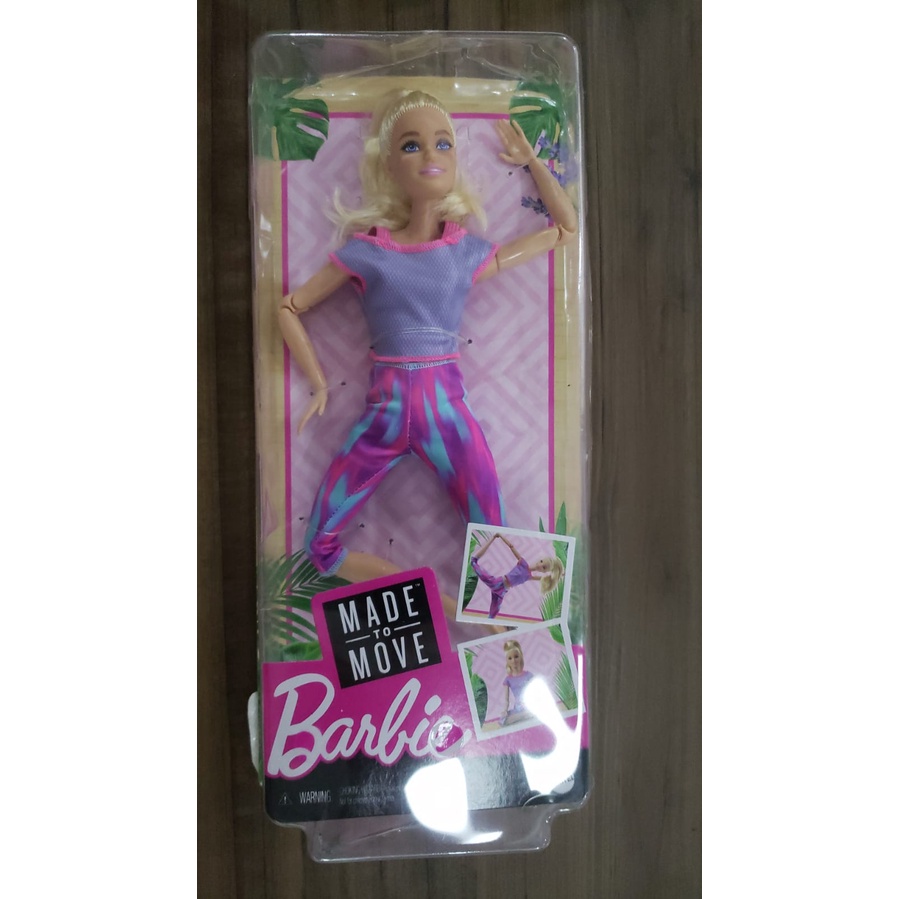 Barbie made to move best sale doll pink