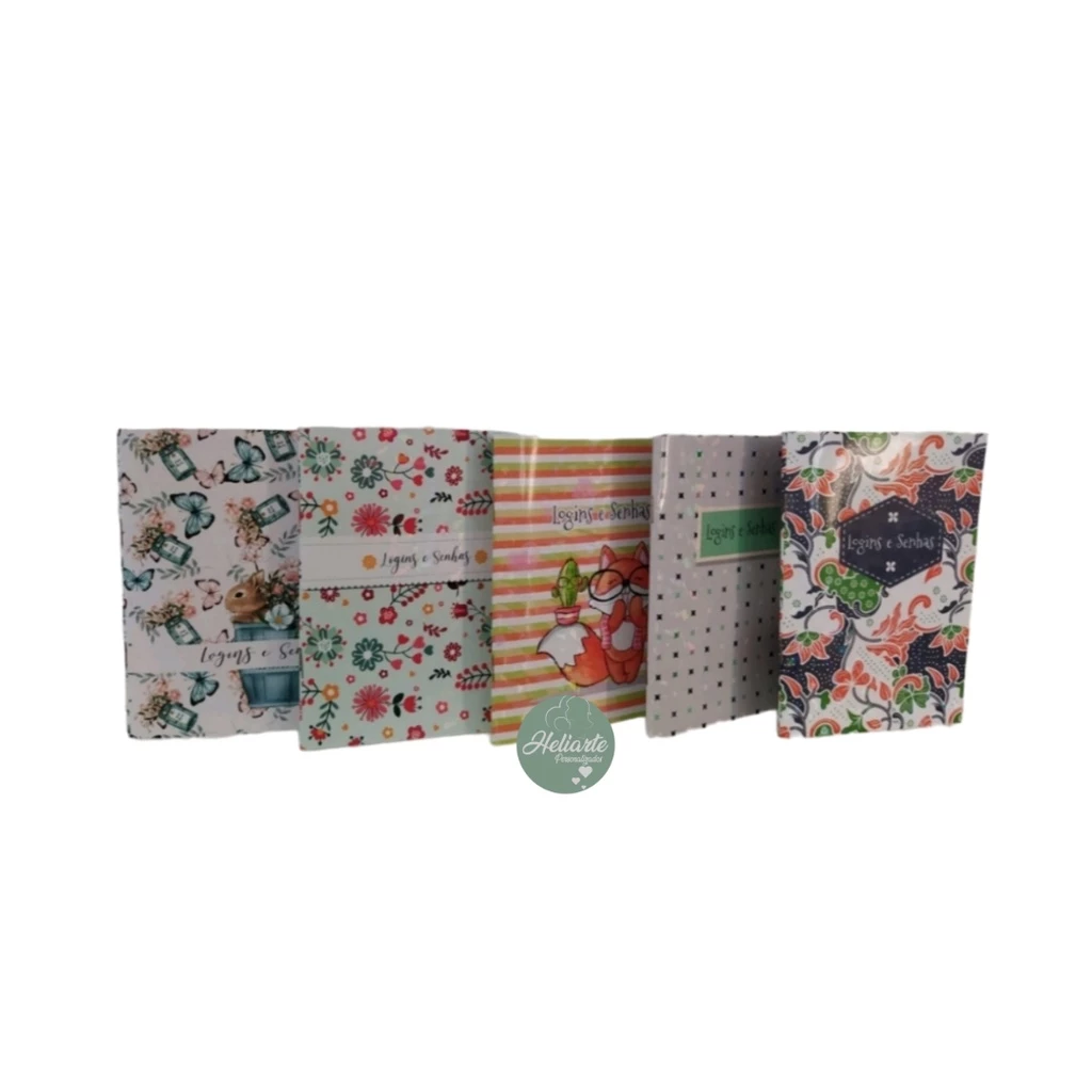 Cadernetas de login e senha A6-15 fls cardeneta de anotações de senhas, email, login, caderno pequeno para anotar senhas, caderno de bolsa para anotações de senhas bloquinho de anotações lista de compras utilidade diversas