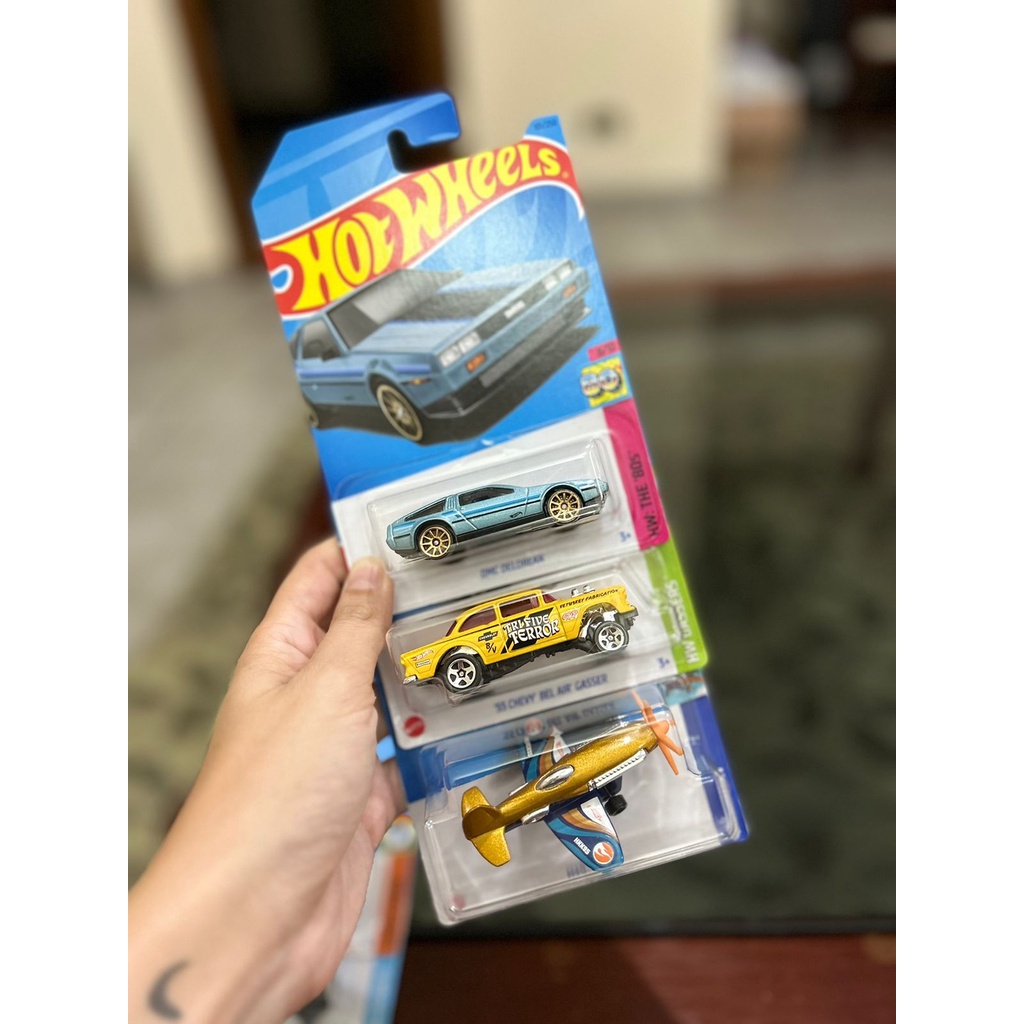 Hot Wheels Mad Propz TH + Chevy Bel Air + DMC Delorean