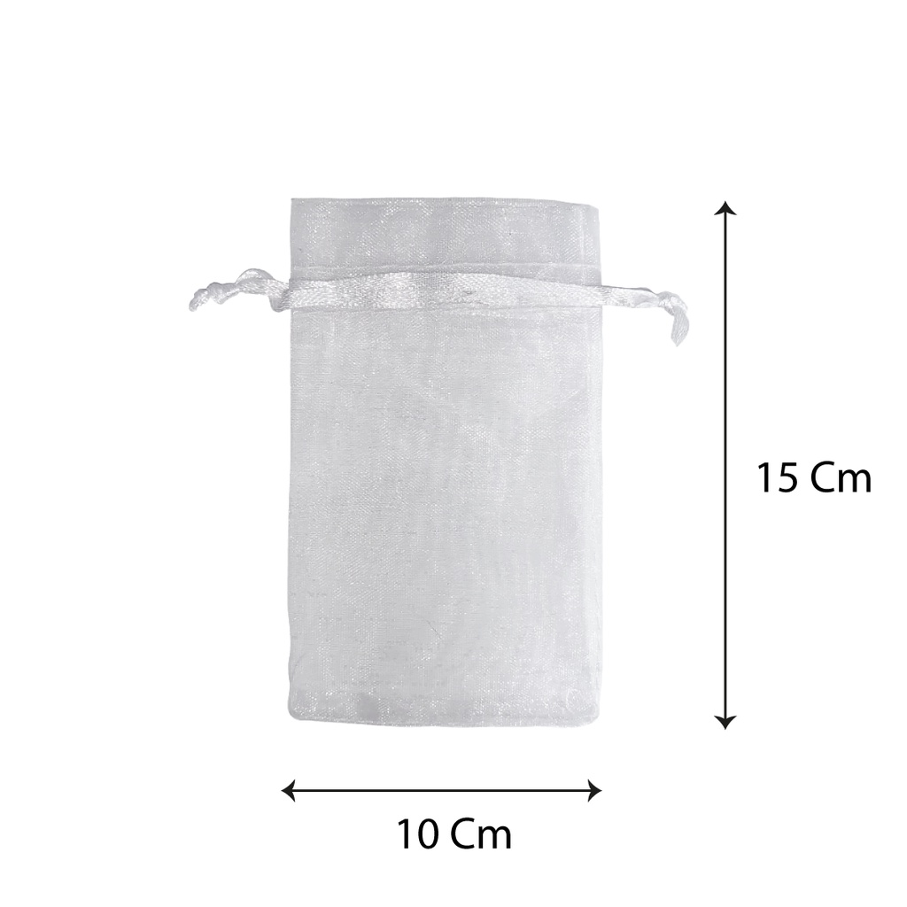 10 Un Saquinhos de Organza 10x15Cm