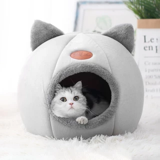 Novo Conforto Para O Sono Profundo Em Cesta De Cama De Inverno Gatos De Cães Pequenos Animais De Estimação Tenda Aconchegante Ninho De Caverna Gato Interior
