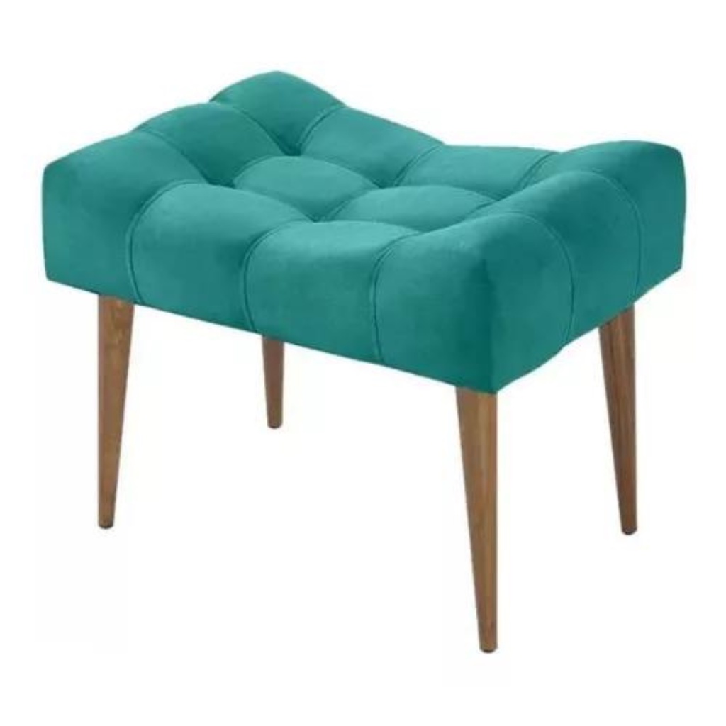 Puff Pufe Banquinho Pés Palito Para Penteadeira Sala Quarto