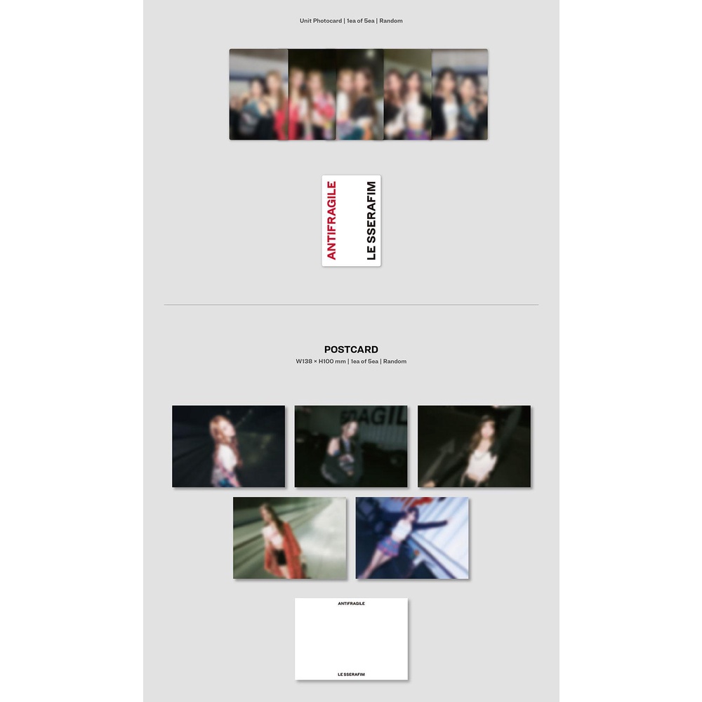 LE SSERAFIM 2nd Mini Album - ANTIFRAGILE (Compact Ver.) | Shopee