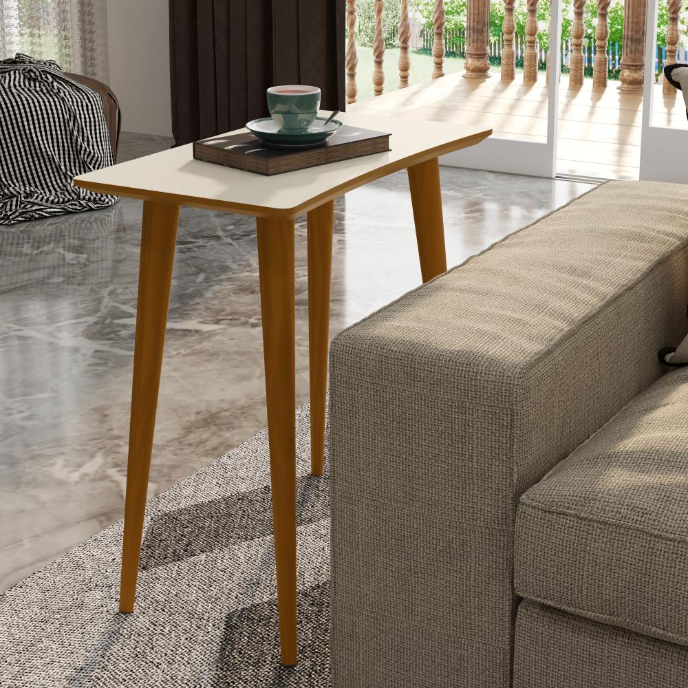 Mesa de Apoio Lateral Retangular Iris para Sofá com Pés Palito | Shopee ...
