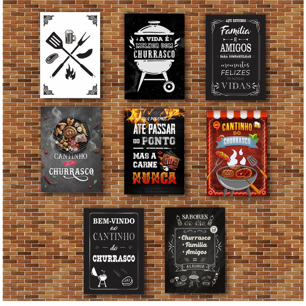 PLACAS/QUADROS DECORATIVOS - CANTINHO DO CHURRASCO