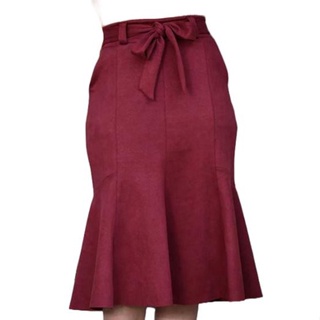 Saia midi hot sale em suede