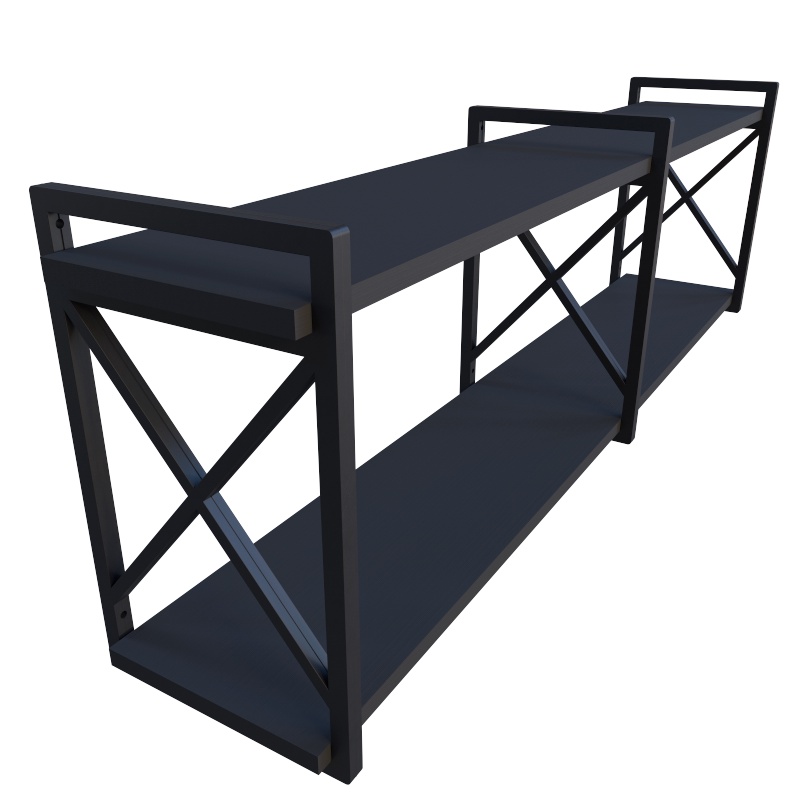 Prateleira Estilo Industrial Modelo Elegante 20X115CM em MDF