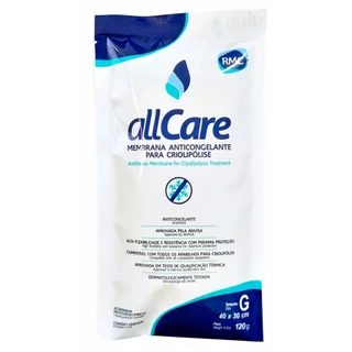 Manta Membrana Compressa de Gelo Crio Anticongelante Criolipólise All Care RMC 40x30cm Tamanho G