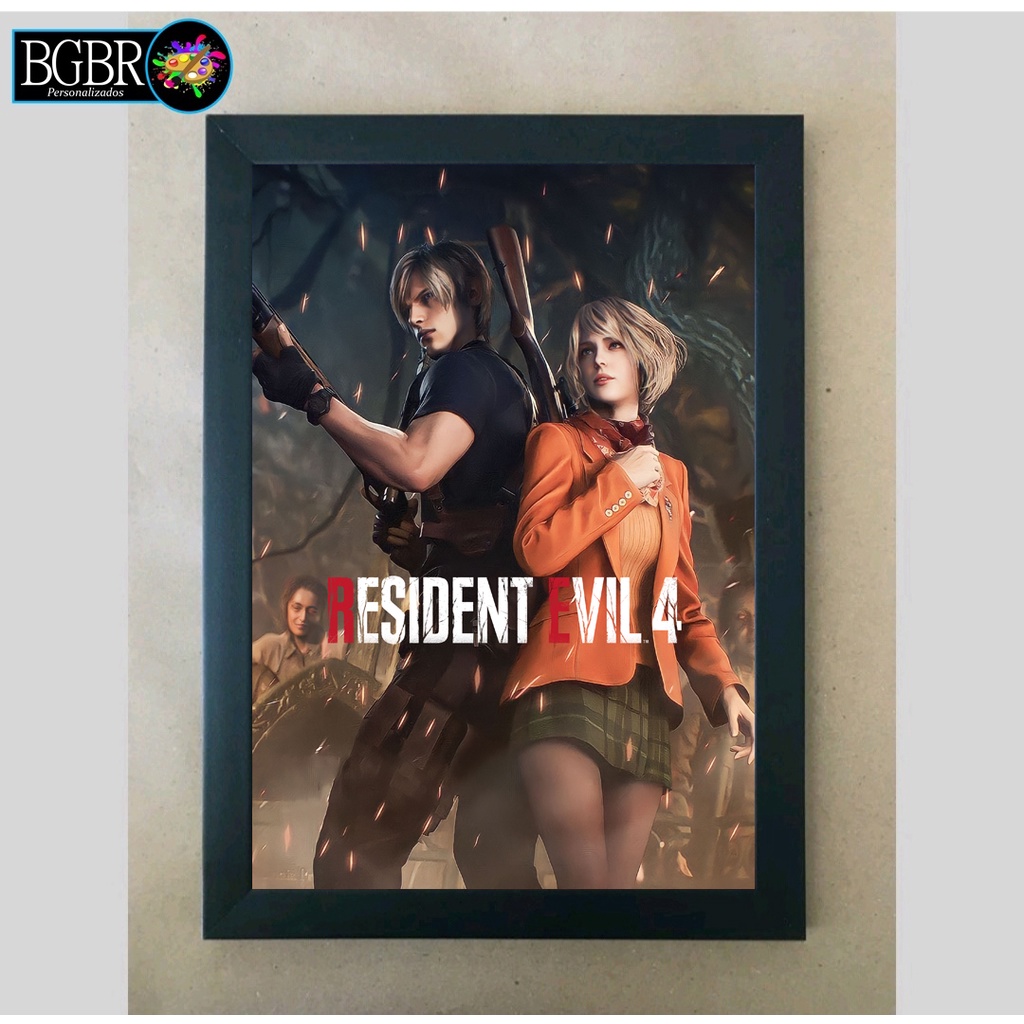 Quadro Decorativo Games Resident Evil 4 Remake