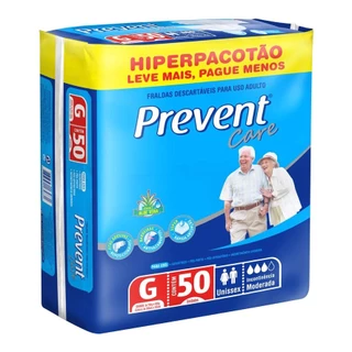 FRALDAS PREVENT CARE G/50 UNID