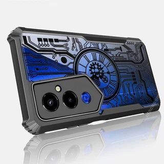Relógio Mecânico Capa Para Celular TECNO Pova 7 Ultra 6 5 4 Pro 3 Neo 2 slim 5G 4G Caixa À Prova De Choque Placa De Circ