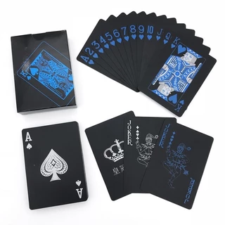 Baralho Black A Prova D'agua - Baralho Preto - Poker Mágica
