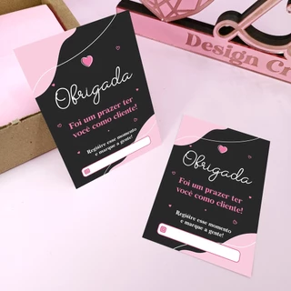 Vários modelos - Folhetos de agradecimento 7x10cm - Agradecimento ao cliente - Pronta Entrega