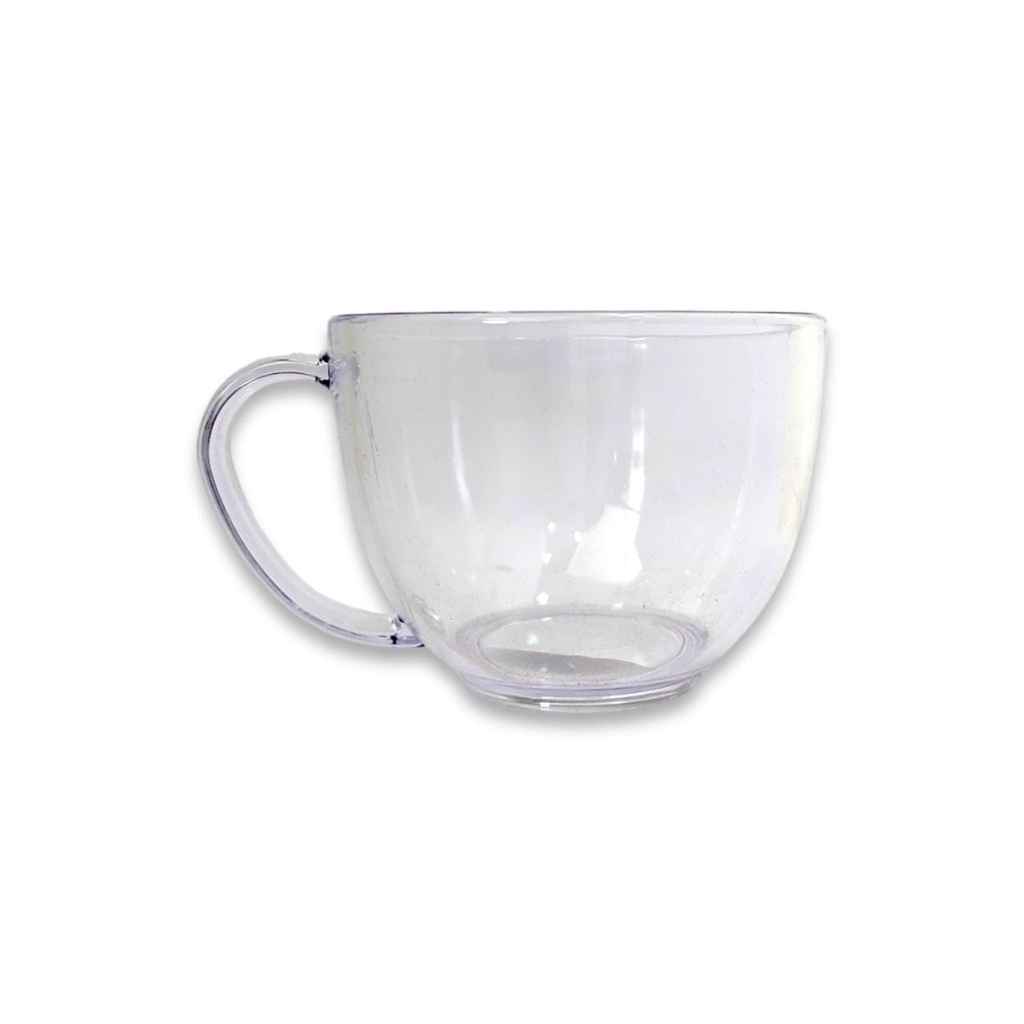 KIT XICARAS 200ML CAFÉ/CHÁ REDONDO EM ACRILICO TRANSPARENTE | Shopee Brasil