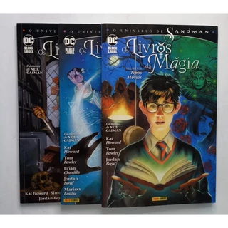 O Universo de Sandman Os Livros da Magia 1 2 3 Panini 2019 Capa Cartonada Excelentes