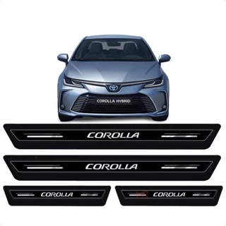 Jogo Soleira Platinum Novo Toyota Corolla 2020 Altis Hybrid