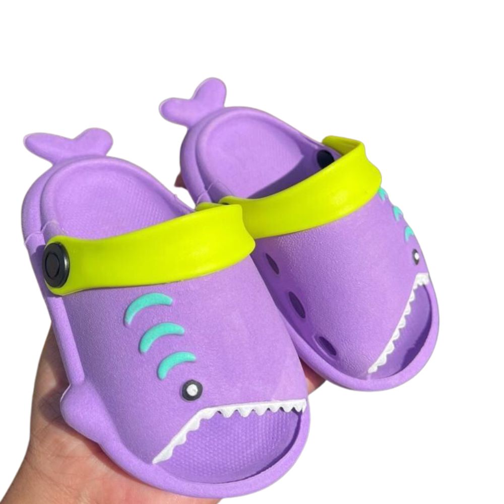 Babuche Infantil Masculino Feminino Papete Baby Shark Crok | Shopee Brasil