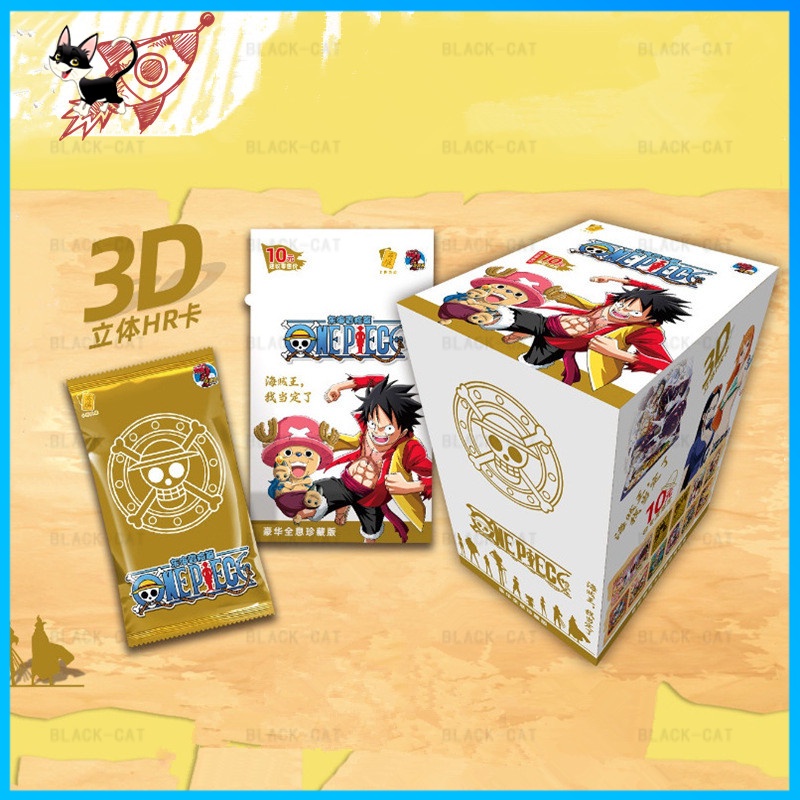 Novo One Piece Cartões 24 CAIXA Conjunto Completo Anime Coleção de