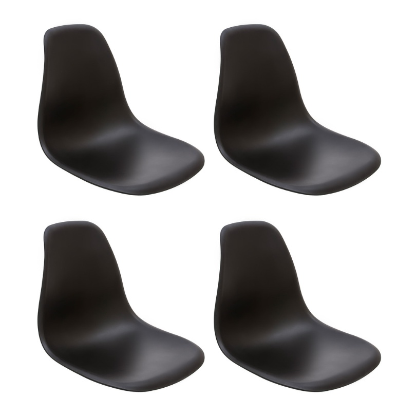 Kit 4 Banco Assento Cadeira Charles Eames Eiffel