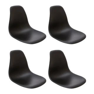 Kit 4 Banco Assento Cadeira Charles Eames Eiffel