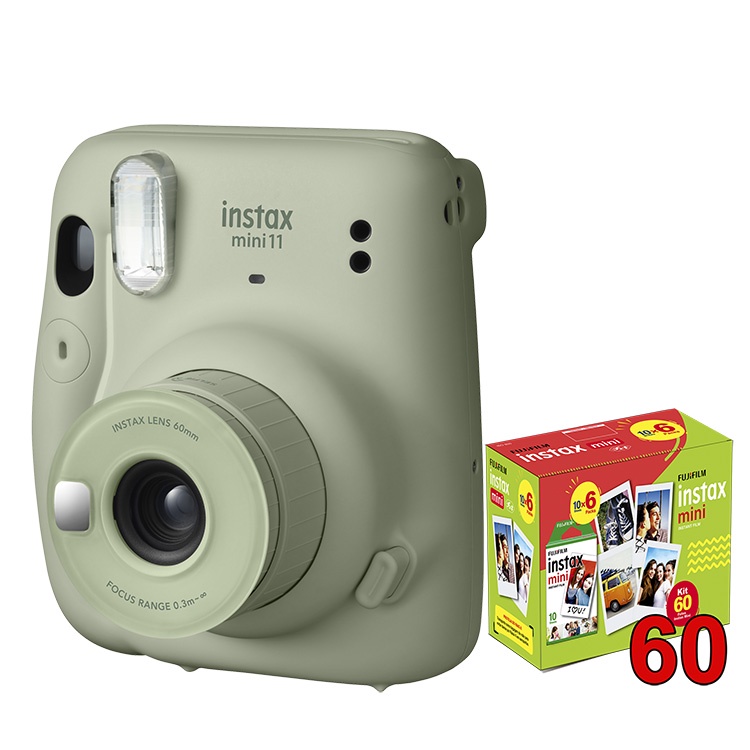Câmera Instax Mini 11 e filme 60 fotos