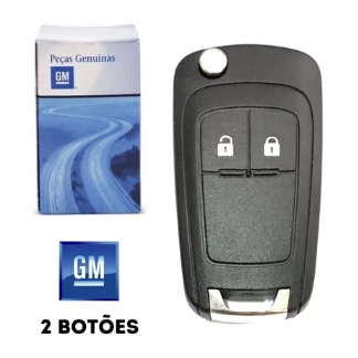 Carcaça Chave Canivete GM 2 Botões S10 Spin Montana Onix