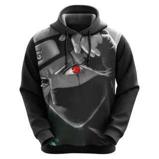 Blusa De Moletom Full Anime Kakashi Hatake Naruto Pronta Entrega