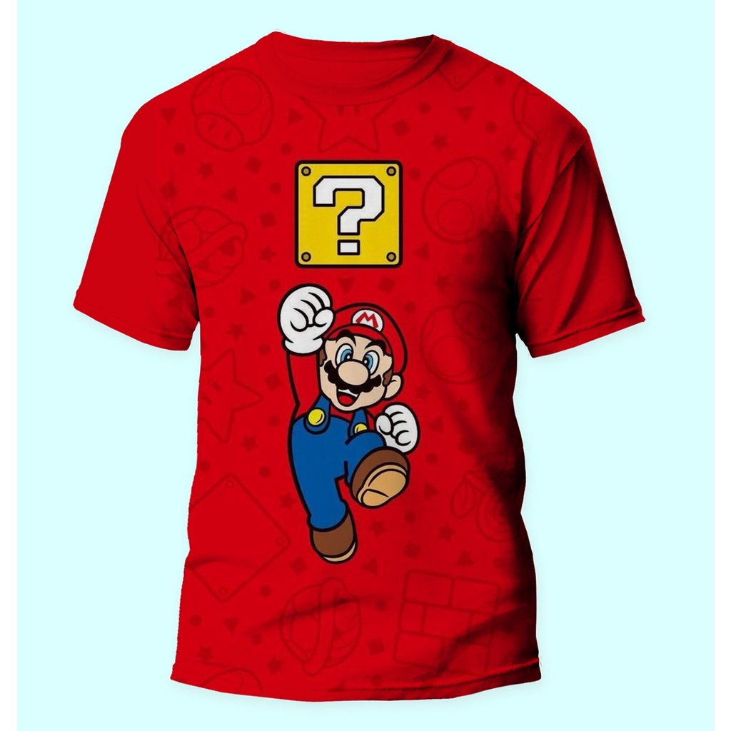 Camiseta Mario Bros Nintendo Jogos Antigos no Shoptime