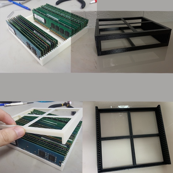 Suporte Rack Contêiner para Guardar Organizar Memória Ram Desktop