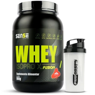 Whey IsoPro x.Fusion 900g + Coqueteleira Shaker Academia Suplementos